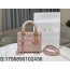 [JHL] 디올 핑크 모노그램 양가죽 레이디 스몰 M0531 라이트 핑크 20*17*8cm Dior