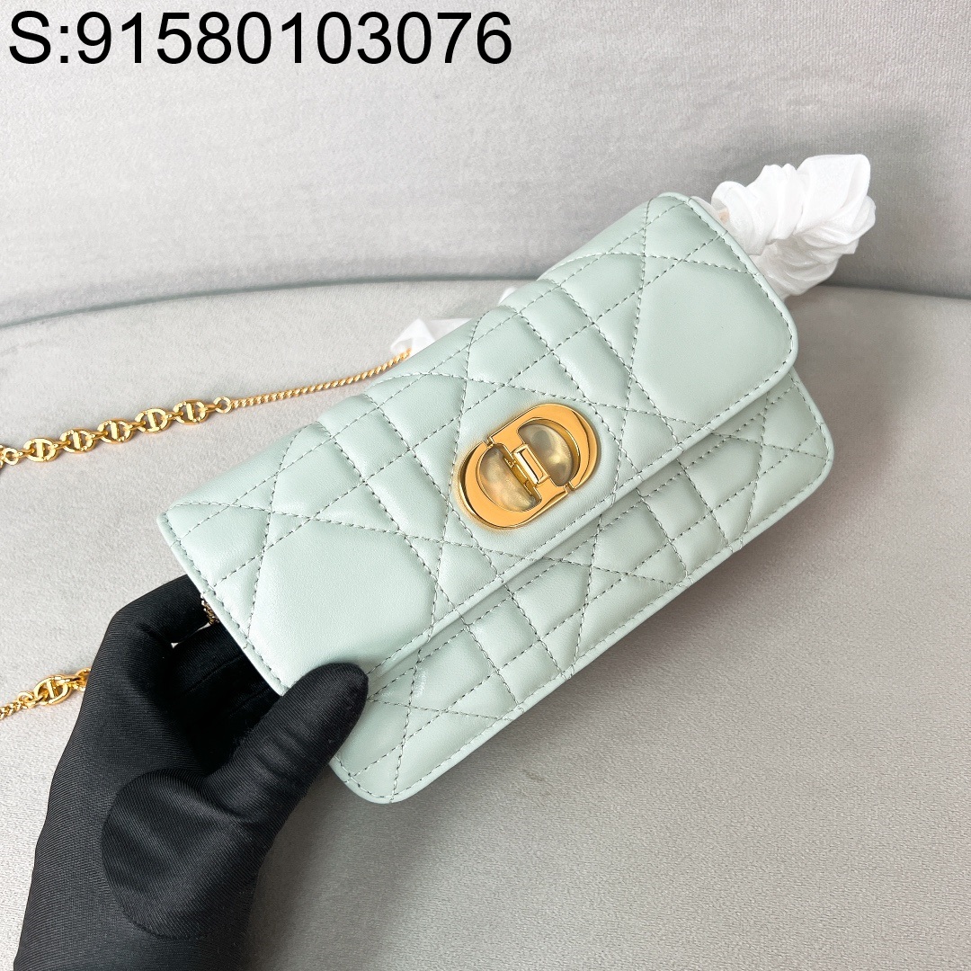 [JHL] 디올 24 카로 WOC 까나쥬 체인 파우치 20*11.5*3.5cm 연그린 Dior