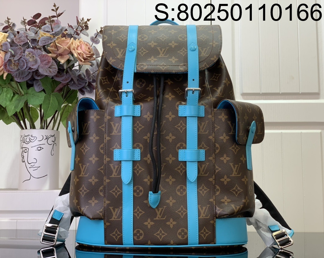 [88factory] 루이비통 크리스토퍼 백팩 M12729 44*12.5*38cm 블루 LOUIS VUITTON