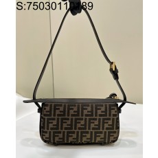 [니콜] 펜디 심플리 FF 자카드 숄더백 22*4*12cm Fendi