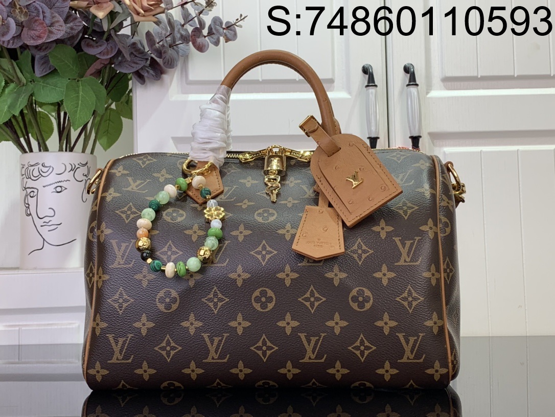 [88factory] 루이비통 스피디 소프트 30 보호 N87212 21*17*30cm 브라운 LOUIS VUITTON