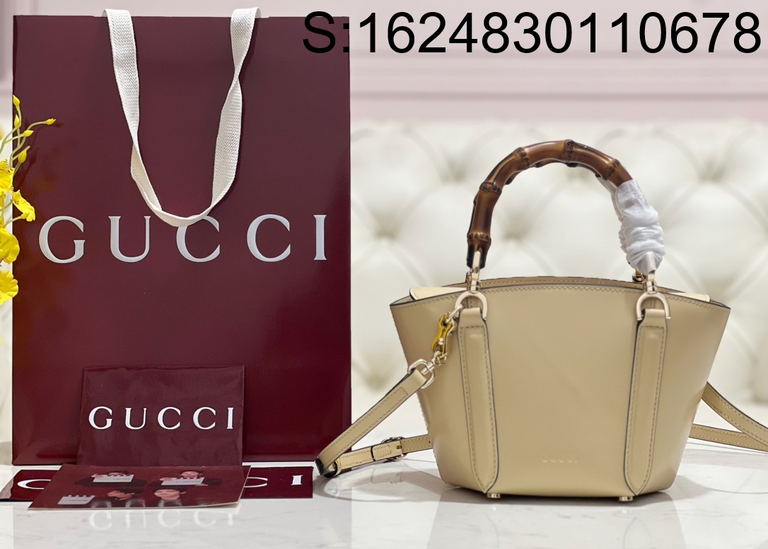 [JHL] 구찌 뱀부 탑 핸들백 토트백 805832 27*14*11.5cm 크림 Gucci