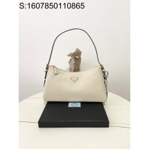 black frame 공장 프라다 에메 숄더백 1BC228 39*23*12cm 화이트 라지 Prada