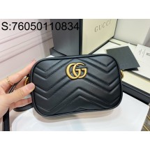 [JHL] 구찌 GG 마몽 집 탑 마들라세 백 448065 18cm 블랙 Gucci