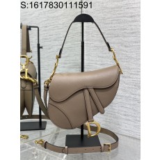 [JHL] 디올 금장 CD 새들백 24*6*18cm 갈색 라지 Dior