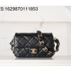 [JD] 샤넬 금장 24K 체인 퀼팅 숄더백 블랙 20*11.5*5.5cm CHANEL