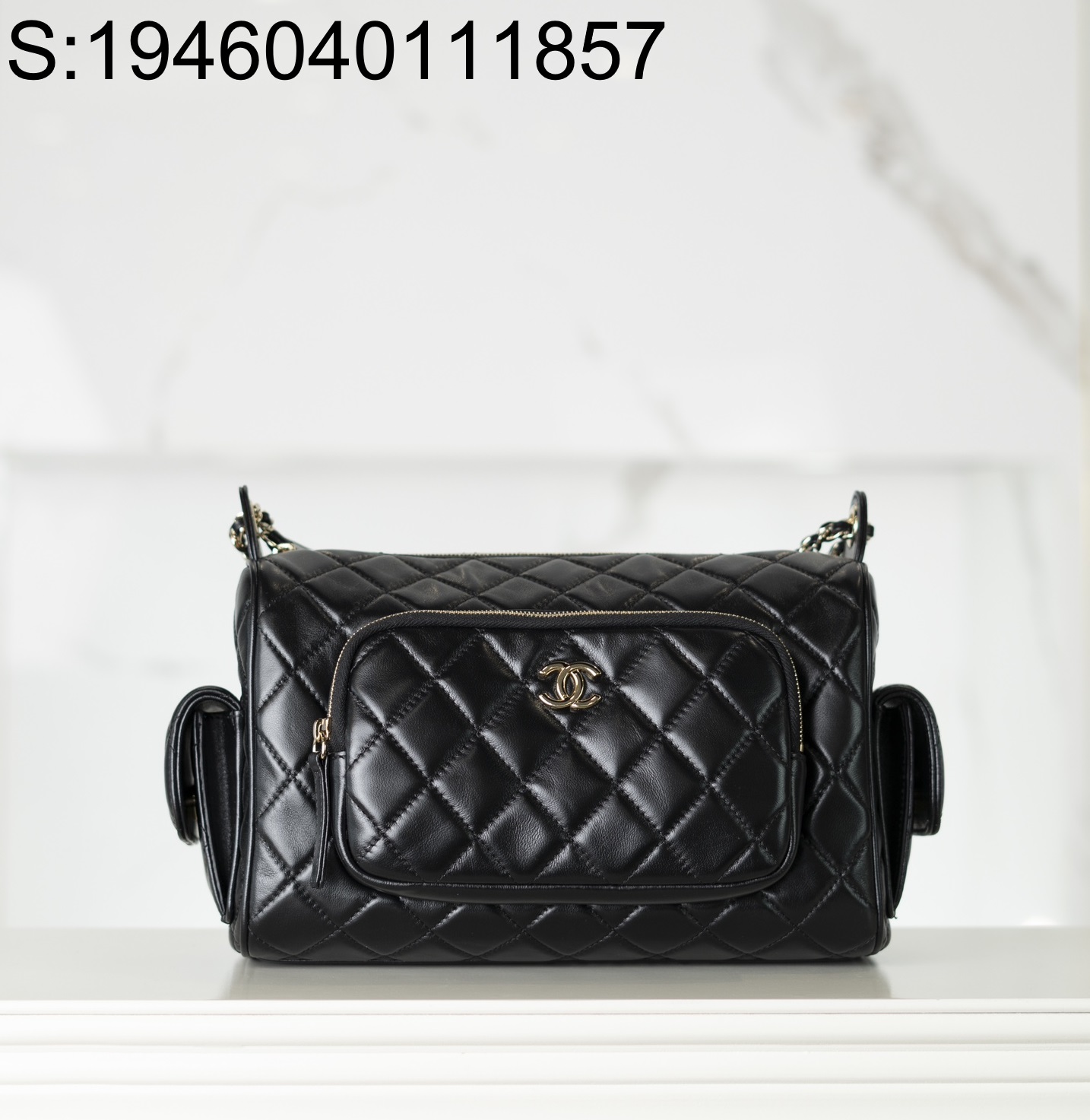 [JD] 샤넬 24K 램스킨 퀼팅 백 블랙 라지 18*24*17cm CHANEL