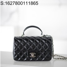 [JD] 샤넬 뉴미니 페이던트 탑핸들 크로스백 블랙 12*20*6cm CHANEL