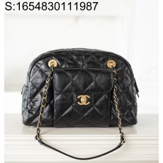 [JD] 샤넬 24A 금장 볼링백 라지 21*33*14.5cm 블랙 CHANEL