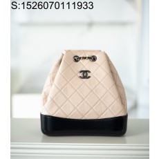 [JD] 샤넬 배색 가브리엘 백팩 베이지 블랙 23*22.5*10cm CHANEL