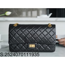 [JD] 샤넬 2.55 빈티지 금장 플랩 숄더백 라지 19.5*28*7.5cm 블랙 CHANEL