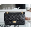 [JD] 샤넬 2.55 빈티지 금장 플랩 숄더백 스몰 16*24*7.5cm 블랙 CHANEL