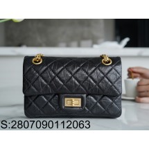 [JD] 샤넬 2.55 빈티지 금장 플랩 숄더백 미니 15.5*20*6cm 블랙 CHANEL