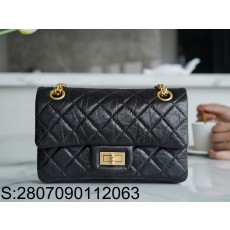 [JD] 샤넬 2.55 빈티지 금장 플랩 숄더백 미니 15.5*20*6cm 블랙 CHANEL