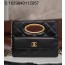 [JD] 샤넬 24B 금장 램스킨 클러치 케이스 19*25*3cm 블랙 CHANEL