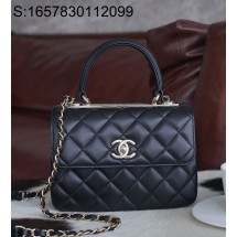 [JD] 샤넬 24C 트렌디 CC 플랩 핸들백 14.5*19.5*8cm 블랙 미니 CHANEL