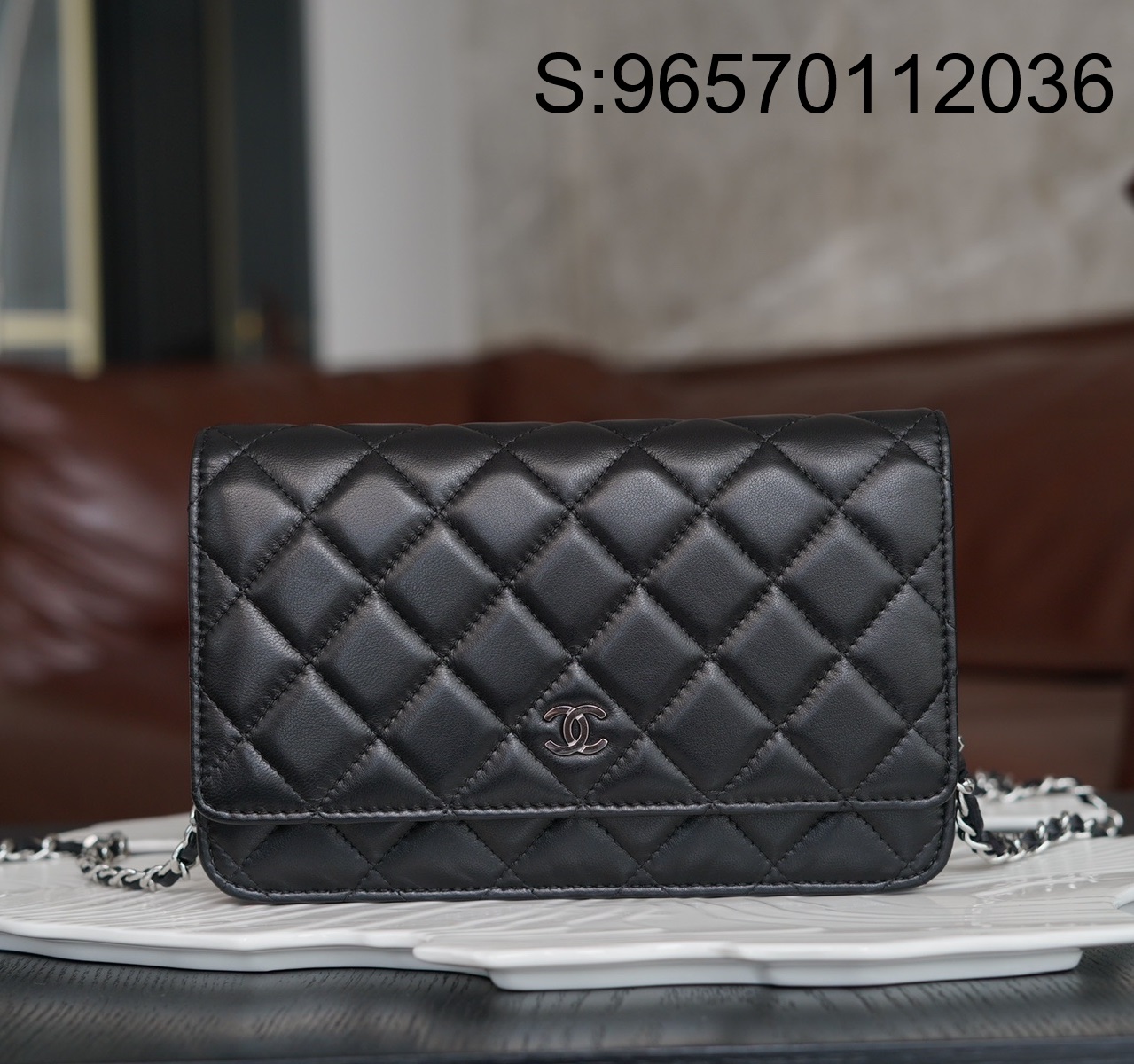 [JD] 샤넬 클래식 WOC 은장 체인 백 19cm 블랙 CHANEL