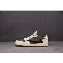 [Y3 KIDS]나이키 에어 조던  레트로 로우 Air Jordan 1 Retro Low OG SP Travis Scott Medium Olive (PS) 올리브 DO5442-200 