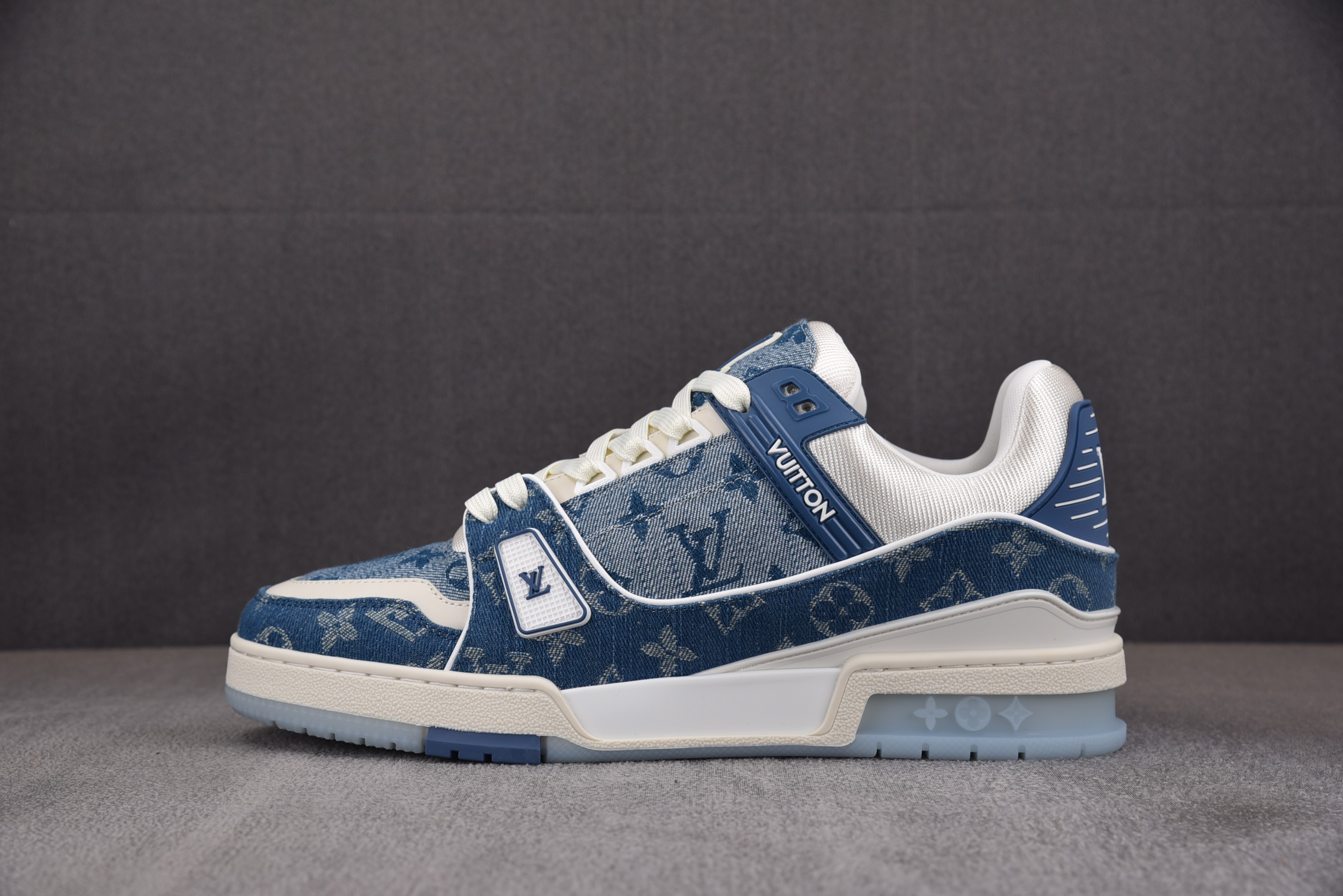 【BQ】LOUIS VUITTON Trainer 蓝白牛仔 루이비통