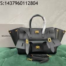 [dxg] 발렌시아가 금장 벨l 에어 토트백 29.5*20.3*11.9cm 스몰 블랙 balenciaga