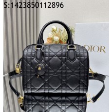 [JHL] 디올 까나쥬 그루브 25 볼링백 25*19*16cm 블랙 Dior