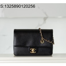 [JD] 샤넬 24K 캐비어 금장 배이직 플랩백 미듐 13*22*7cm 블랙 CHANEL