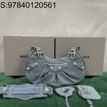 [dxg] 발렌시아가 큐빅 르카골 숄더백 33cm 라지 데님 balenciaga