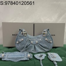 [dxg] 발렌시아가 큐빅 르카골 숄더백 33cm 라지 데님 balenciaga