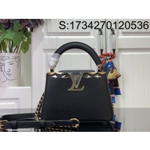 [88factory] 루이비통 LV 카퓌신 미니 M12751 13.6*8*21cm 블랙 LOUIS VUITTON