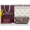 [JHL] 구찌 캣 티테일 패브릭 미니백 818764 22*13*4cm 와인 Gucci