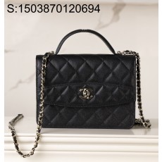 [JD] 샤넬 25C 금장 탑 핸들 백팩 미니 블랙 14*18*3cm CHANEL