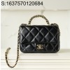 [JD] 샤넬 24B 플랩 체인 탑 핸들백 스몰 19*14*8.5cm 블랙 CHANEL