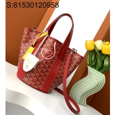 [리미티드] 고야드 벨하라 하트 토트백 24*14*18cm 레드 Goyard