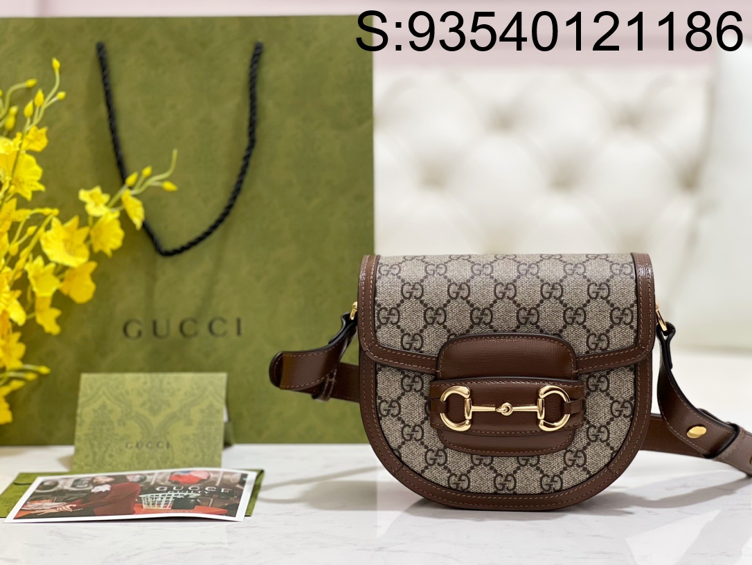 [JHL] 구찌 홀스빗 미니백 760191 17*18.5*7.5cm 브라운 Gucci