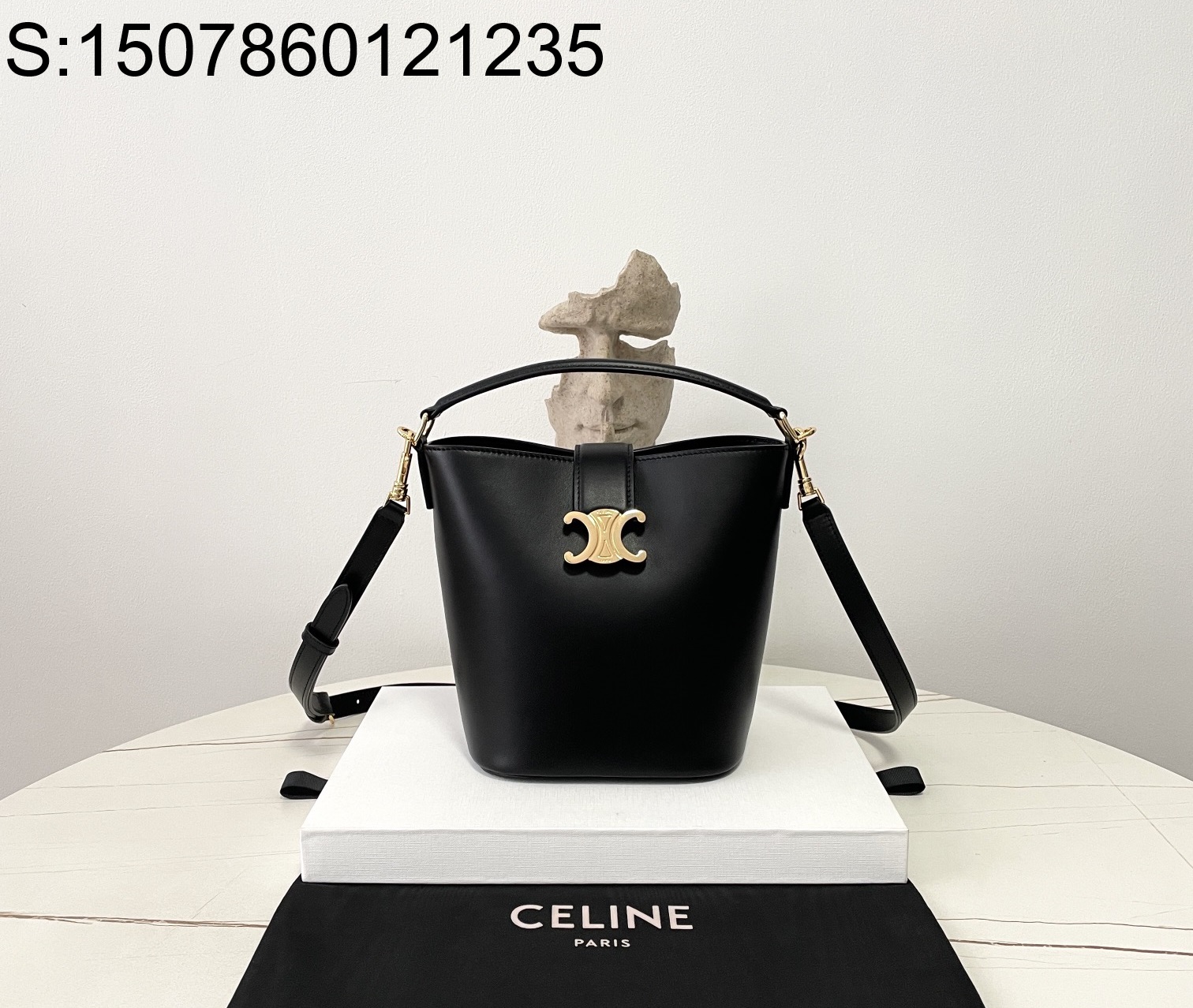 black frame 공장 셀린느 루이즈백 스몰 119173 16*19*12cm 블랙 Celine