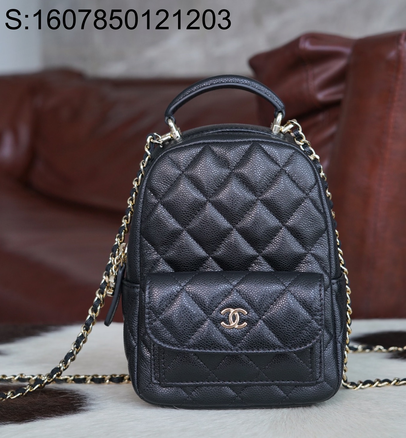 [JD] 샤넬 24C 금장 크루즈 미니 백팩 블랙 13*7*18cm CHANEL