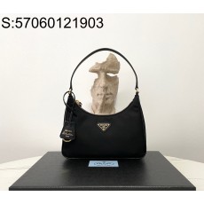 black frame 공장 프라다 호보백 1NE204 23*17*6cm 금장 블랙 Prada