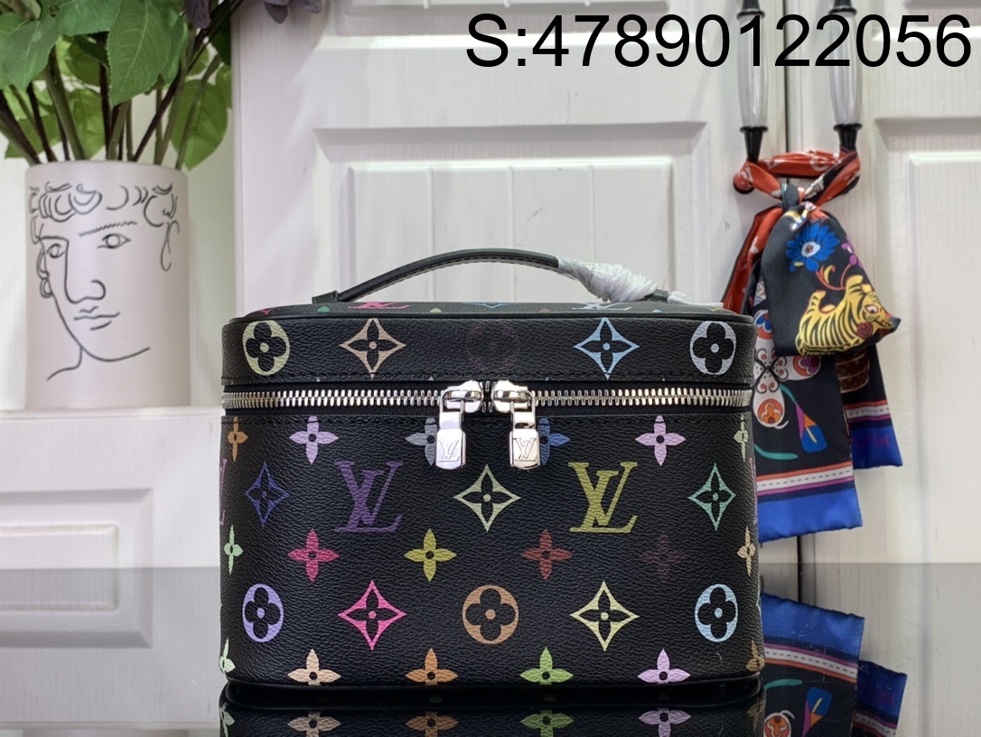 [88factory] 루이비통 나이스 BB 컬러 모노그램 M13747 블랙 20*14*13cm LOUIS VUITTON