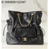 [JD] 샤넬 금장 25C 쇼핑 토트백 블랙 라지 36*34*12cm CHANEL