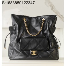 [JD] 샤넬 금장 25C 쇼핑 토트백 블랙 라지 36*34*12cm CHANEL