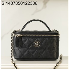 [JD] 샤넬 금장 25C 클래식 체인 베니티백 블랙 17*9.5*8cm CHANEL