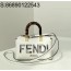 [니콜] 펜디 뱀무늬 모노그램 바이 더 웨이 보스턴백 화이트 미니 20*9*12cm Fendi