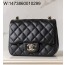 [JD] 샤넬 정품 가죽 클래식 금장 체인 플랩백 13*17*8cm 블랙 CHANEL