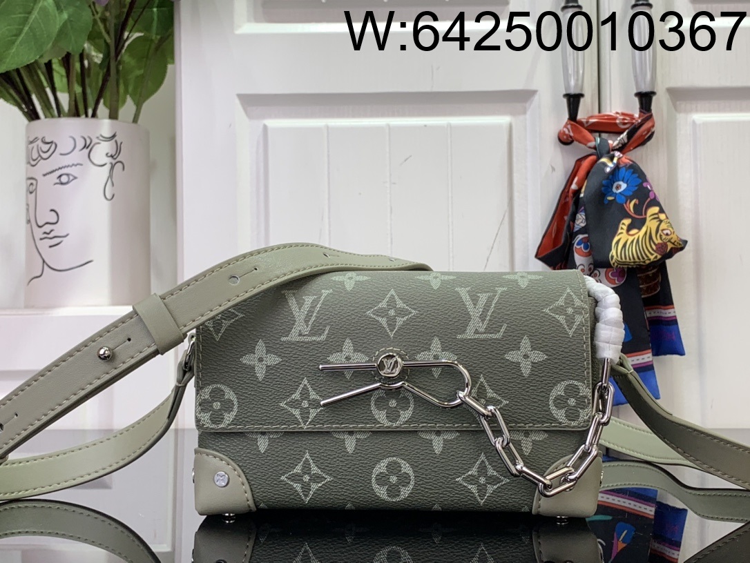 [88factory] 루이비통 스티머 웨어러블 월릿 11*6.5*18cm M11543 라이트 올리브 LOUIS VUITTON