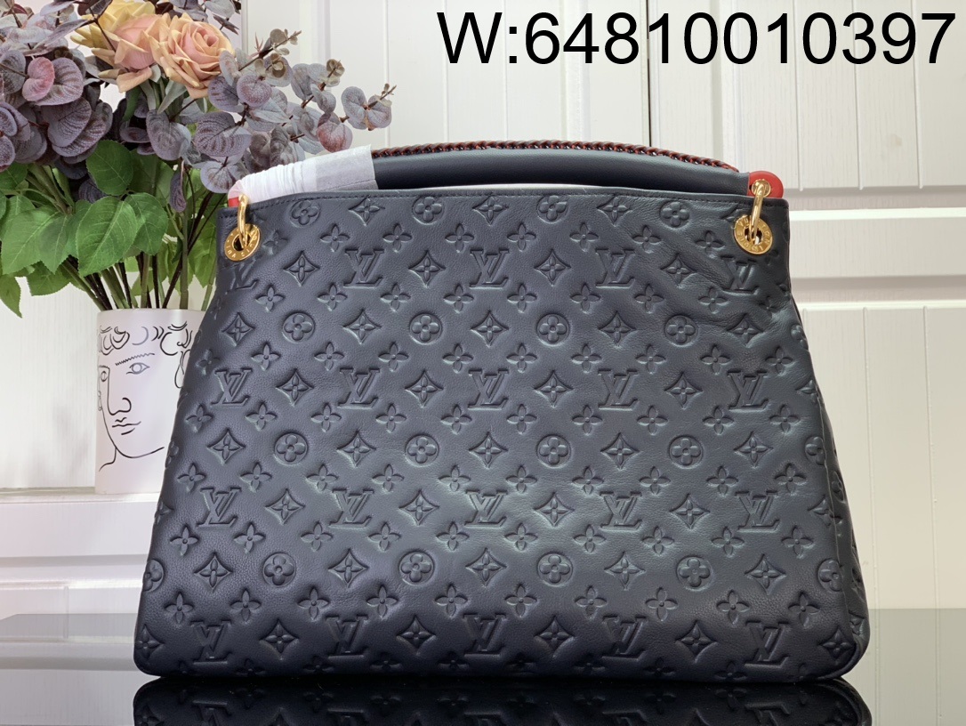 [88factory] 루이비통 앗치 숄더백 47*32*22cm M41066 미듐 블랙 레드 LOUIS VUITTON