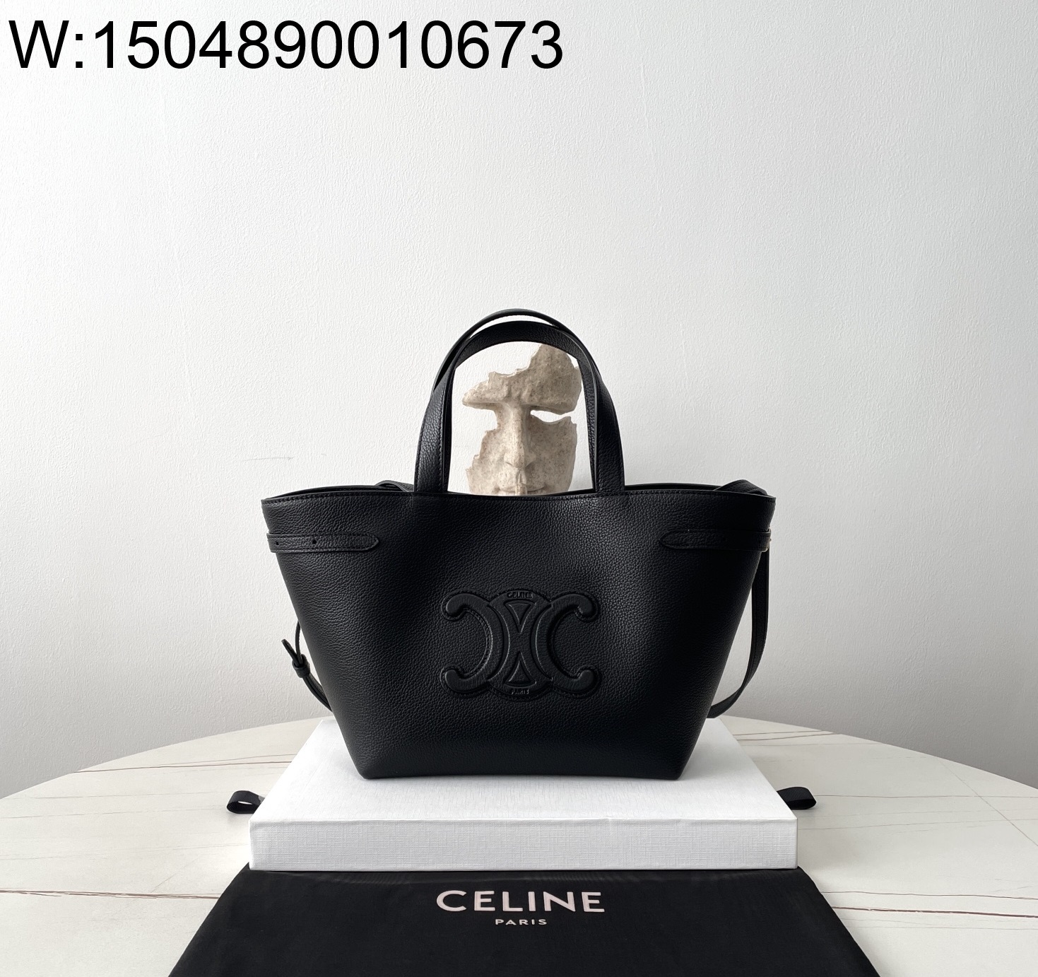 black frame 공장 셀린느 카바스 아나이스 토트백 블랙 20.5*19*9cm 118613 Celine