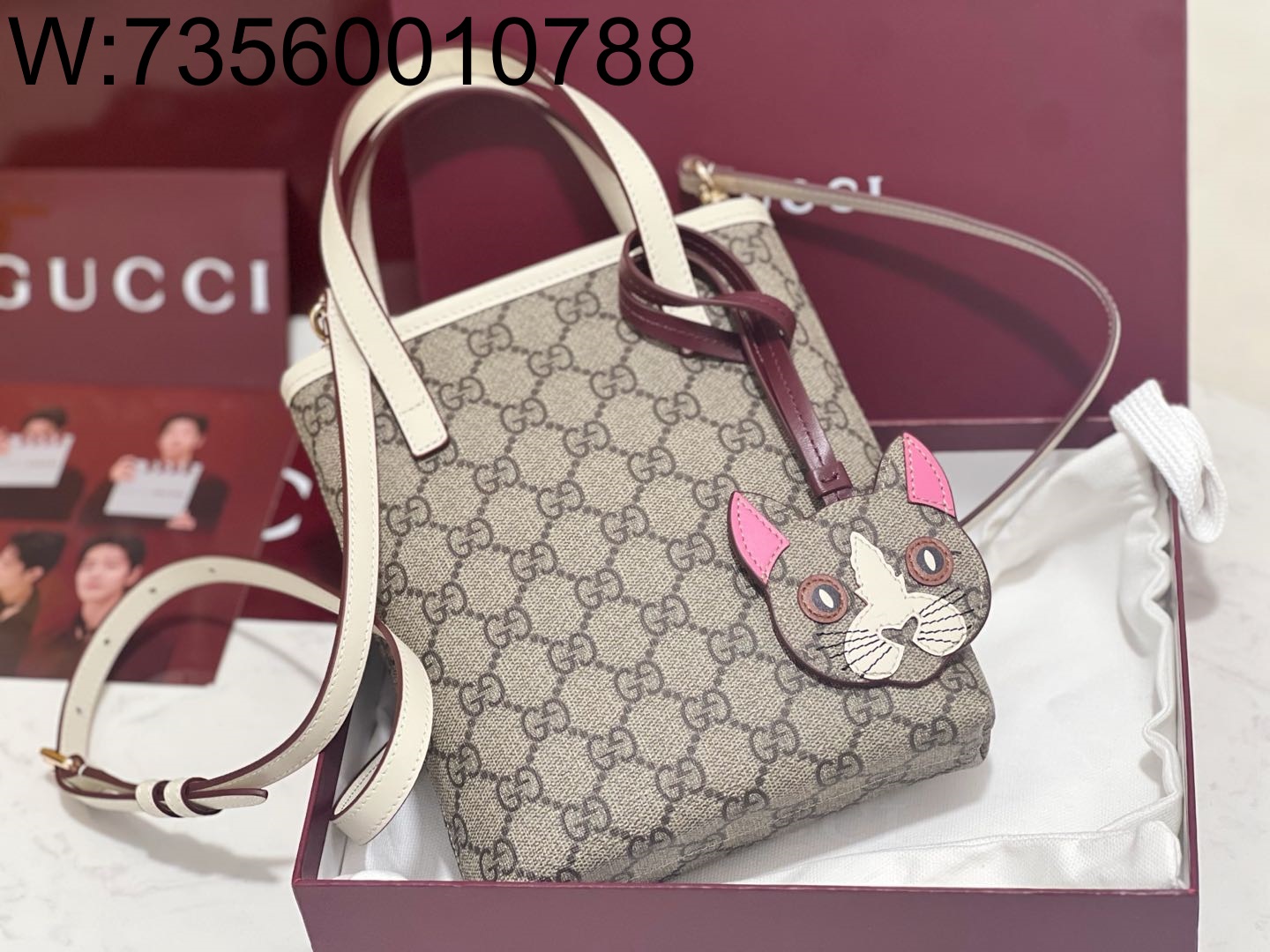 [JHL] 구찌 고양이 참 GG 숄더백 831899 20*15*5cm Gucci