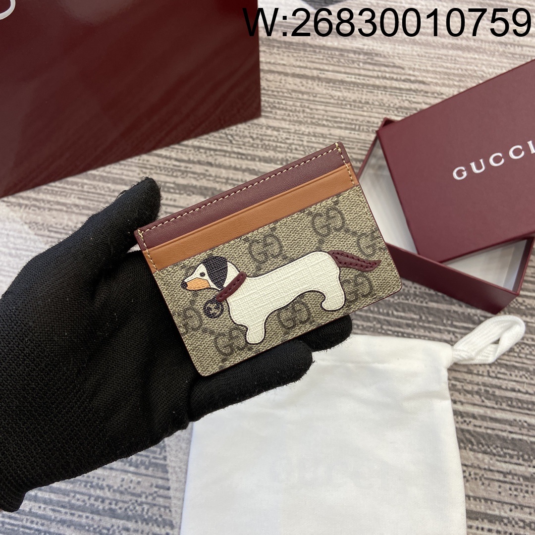 [JHL] 구찌 도그 GG 프린트 카드지갑 11*7cm Gucci