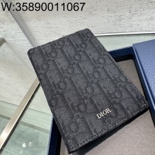 [JHL] 디올 오블리크 여권 카드지갑 10*13.3cm 블랙 Dior