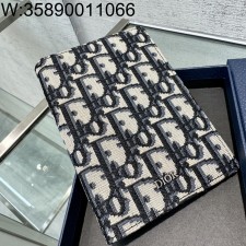 [JHL] 디올 오블리크 여권 카드지갑 10*13.3cm 블루 Dior